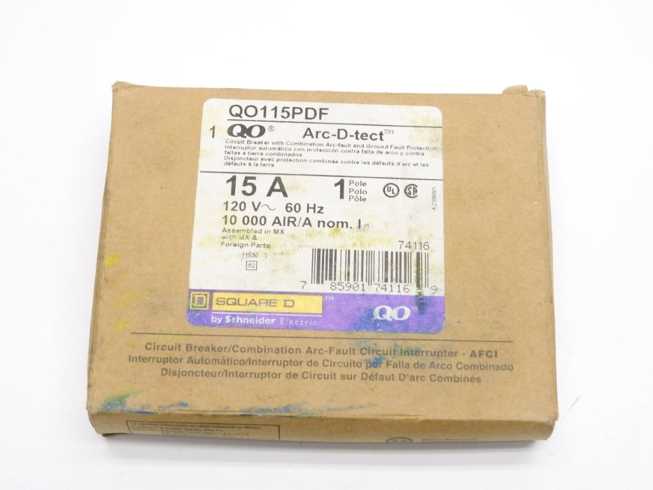 SQUARE D QO115PDF 15A 120V NSMP