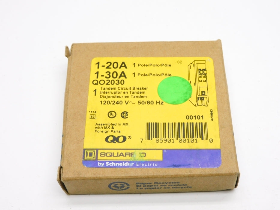 SQUARE D QO2030 120/240V 20/30A  NSMP