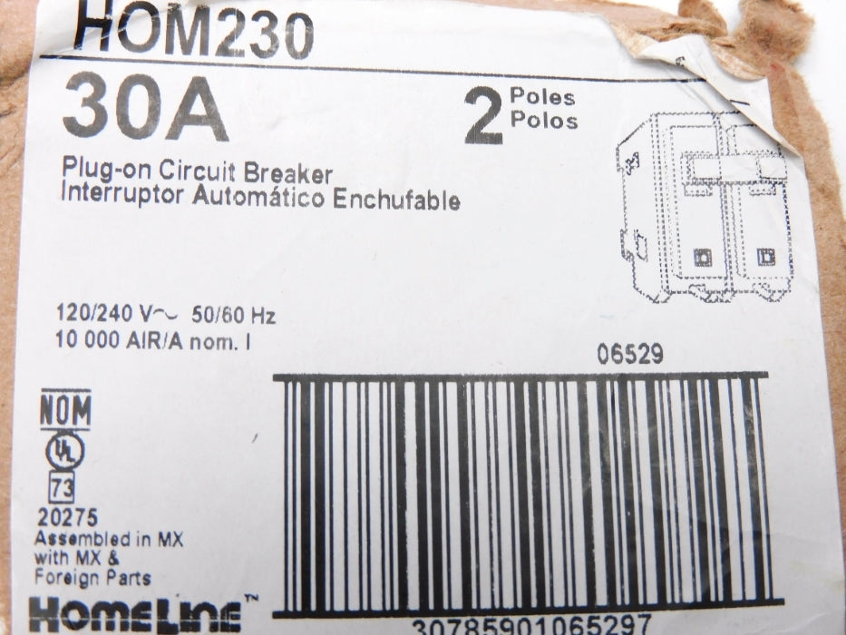 SQUARE D HOM230 30A 120/240V (AS PICTURED) NSNP