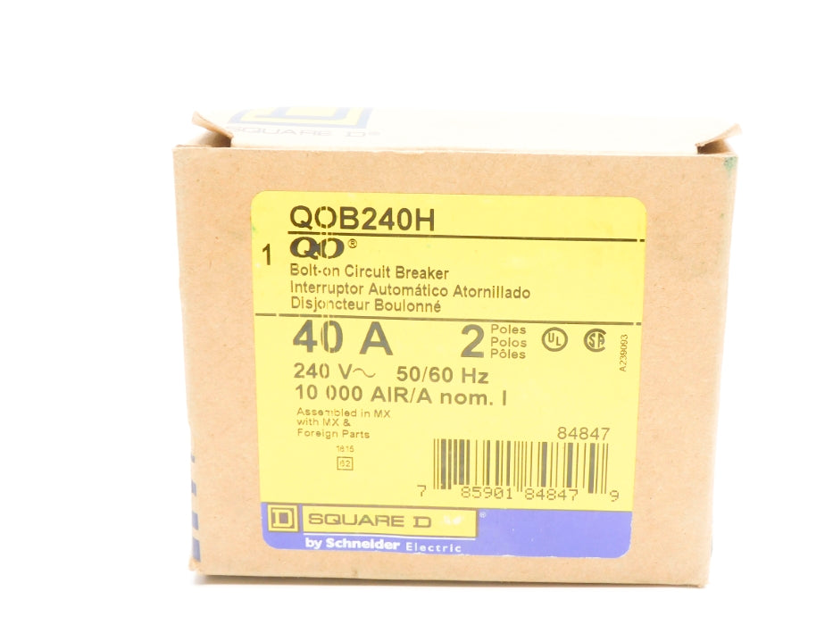 SQUARE D QOB240H 40A 240V NSMP