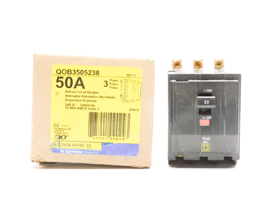 SQUARE D QOB3505238 50A 240V NSMP