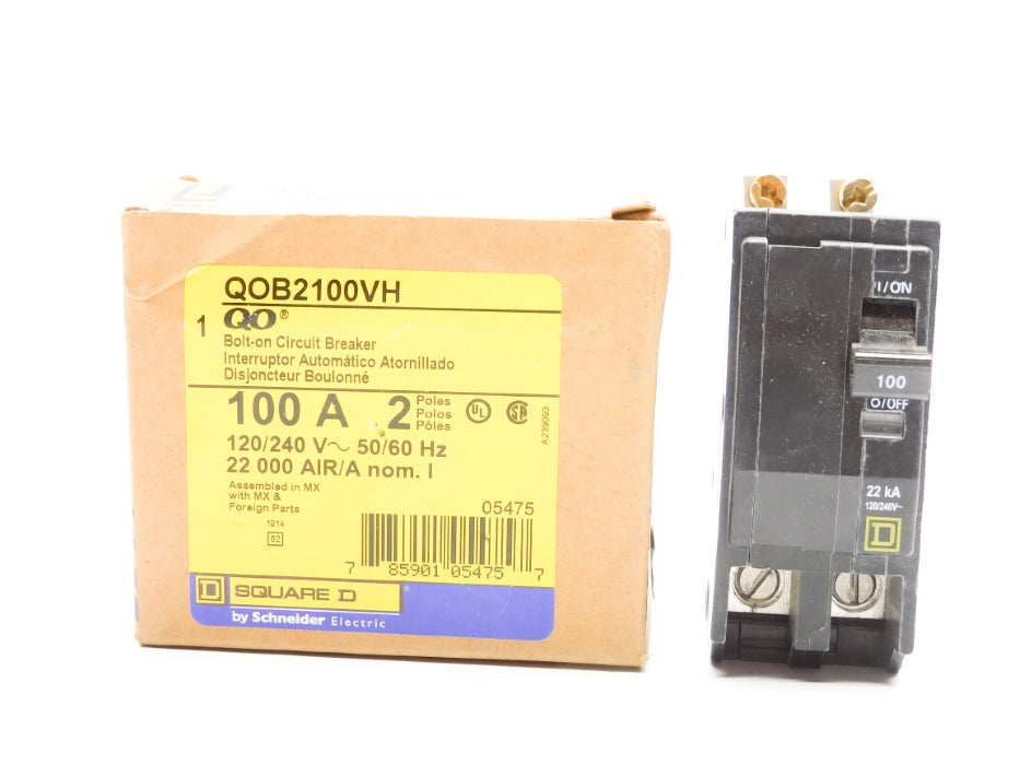 SQUARE D QOB2100VH 100A 120/240V NSMP