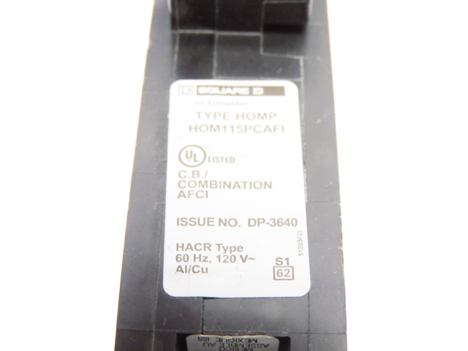 SQUARE D HOM115PCAFI 120V 15A NSNP