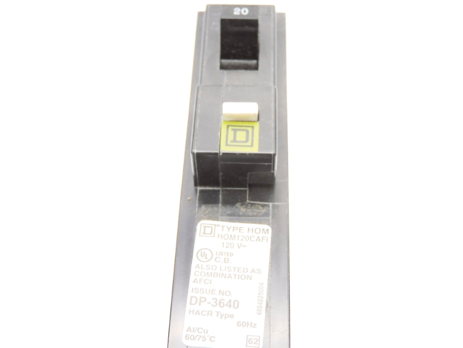 SQUARE D HOM120CAFI 20A 120V NSMP