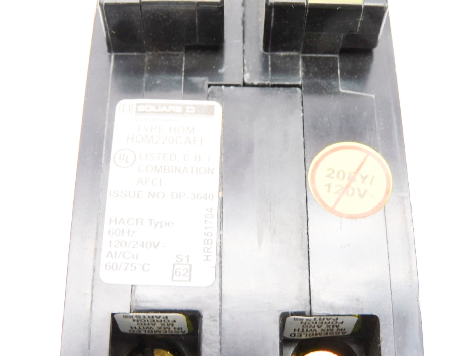 SQUARE D HOM220CAFI 20A 120/240V (AS PICTURED) NSMP