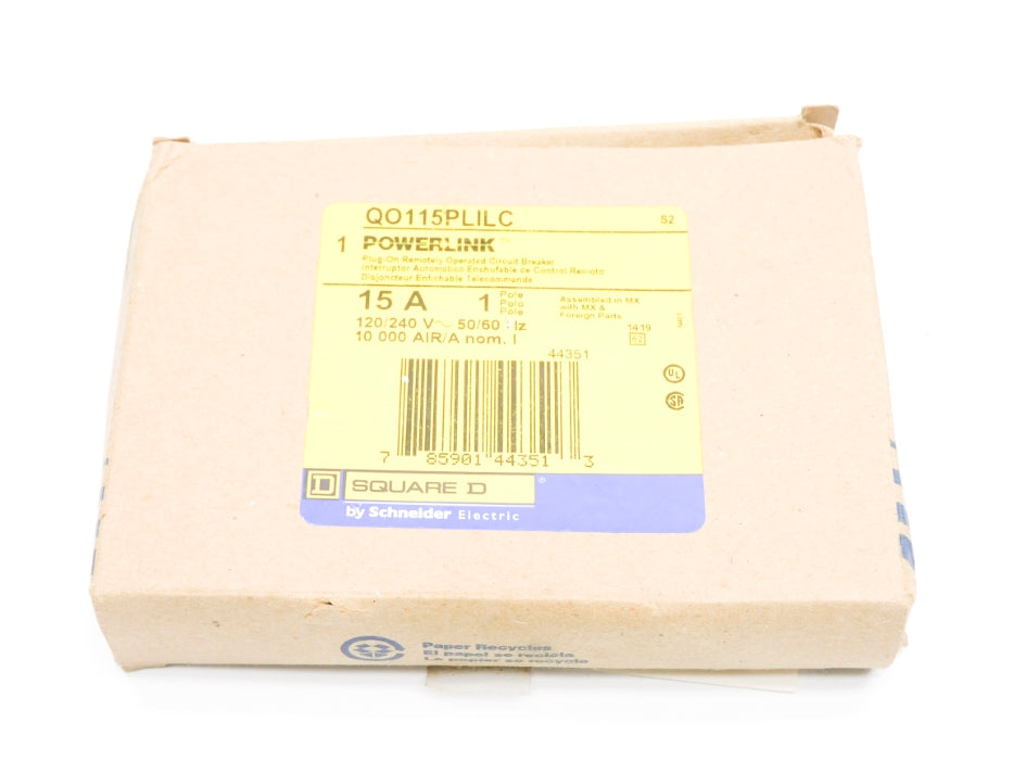SQUARE D QO115PLILC 15A 120/240V NSMP