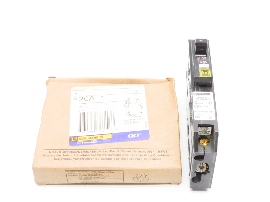 SQUARE D QO120PCAFI 20A 120V NSMP