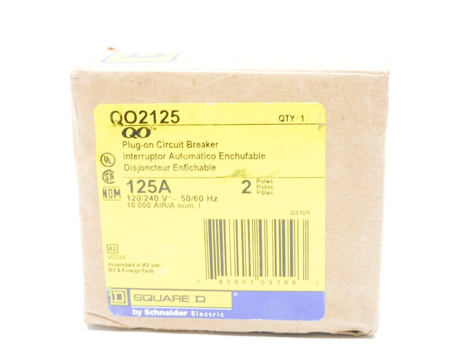 SQUARE D QO2125 125A 120/240V NSMP
