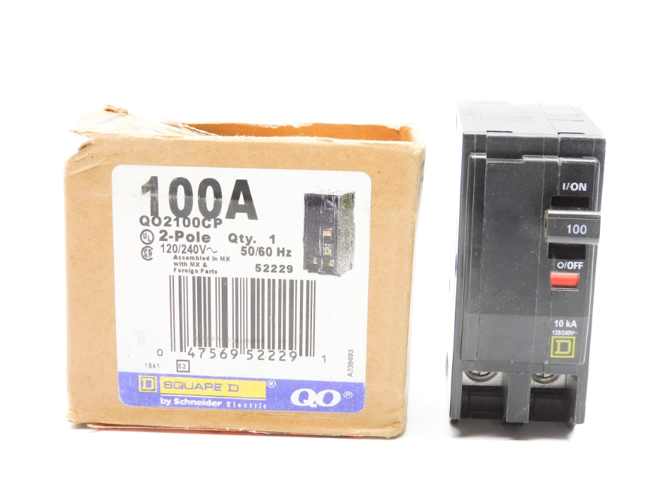 SQUARE D QO2100CP 100A 120/240V NSMP