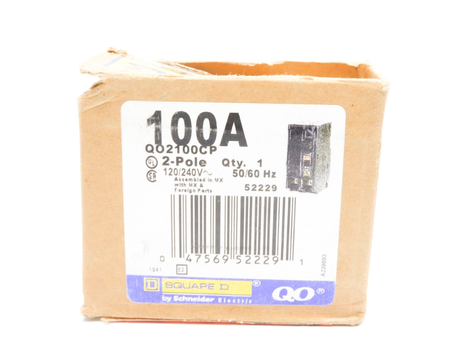 SQUARE D QO2100CP 100A 120/240V NSMP