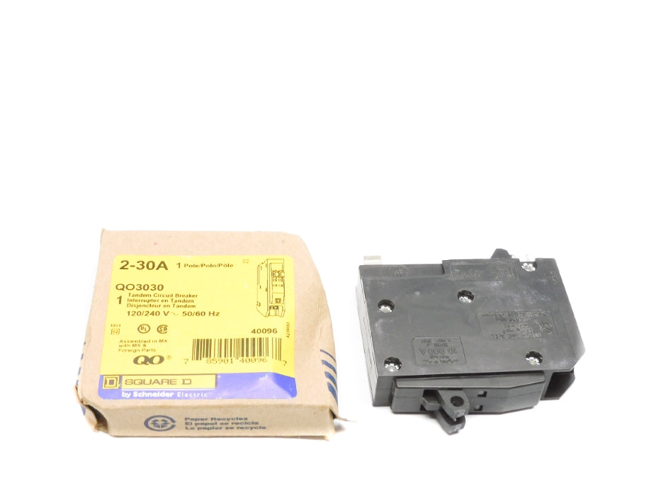 SQUARE D QO3030 2-30A 120/240V NSMP