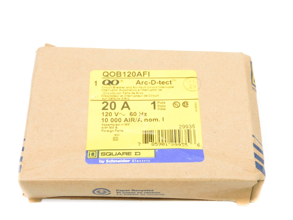 SQUARE D QOB120AFI 120V 20A NSMP