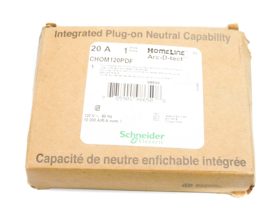 SCHNEIDER ELECTRIC CHOM120PDF 20A 120V NSMP