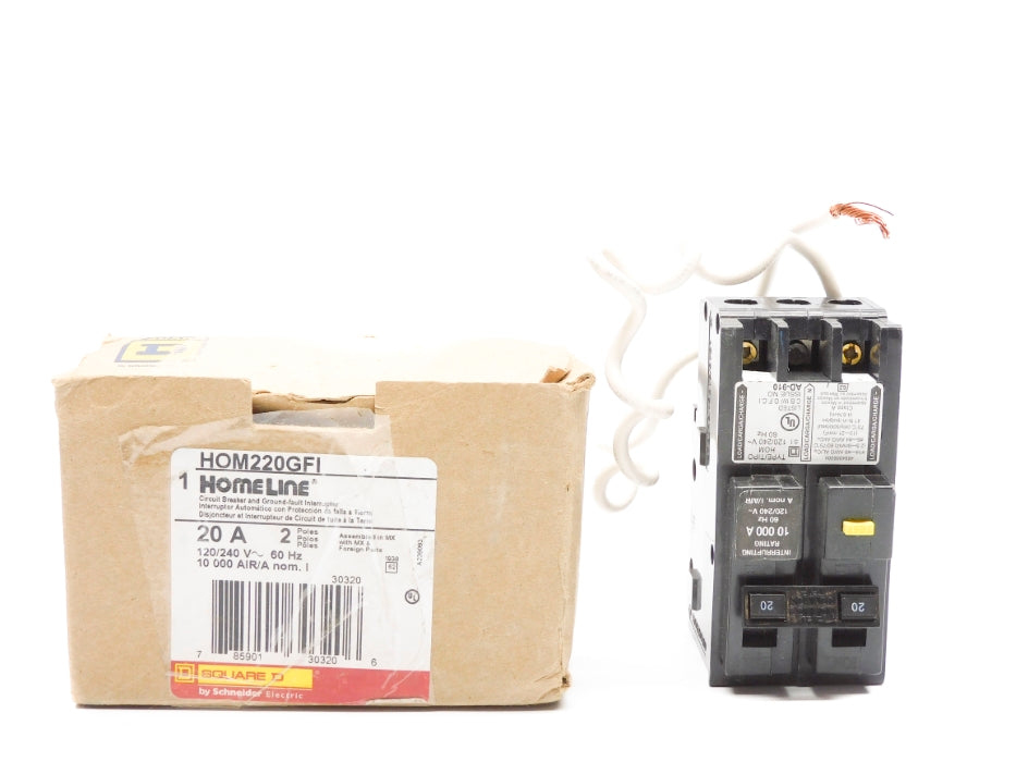 SQUARE D HOM220GFI 20A 120/240V NSMP