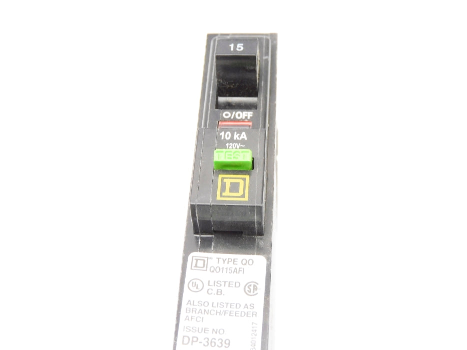 SQUARE D QO115AFI 15A 120V NSMP