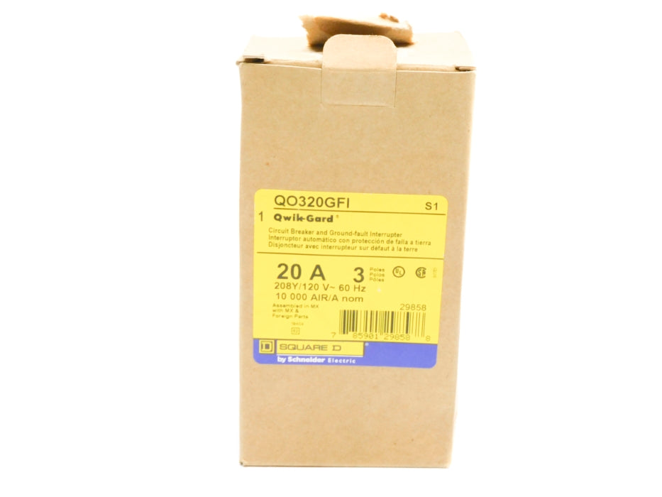 SQUARE D QO320GFI 20A 208/120V NSMP