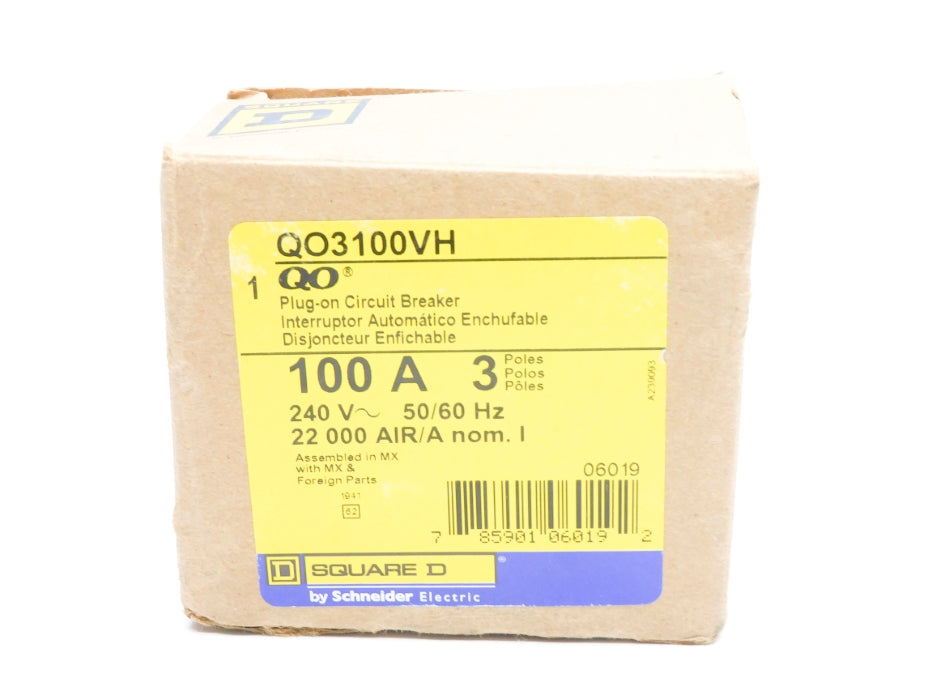 SQUARE D QO3100VH 100A 240V NSMP