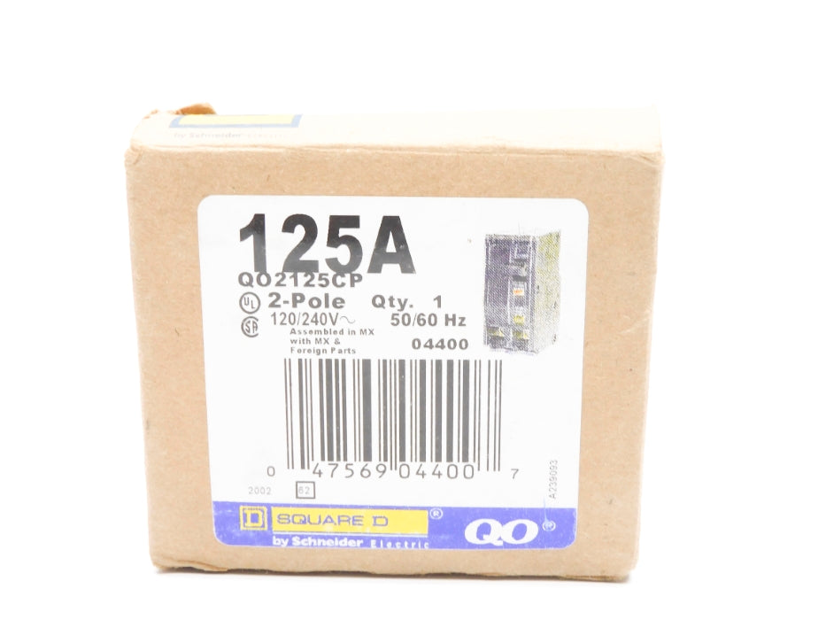 SQUARE D QO2125CP 125A 120/240V NSMP