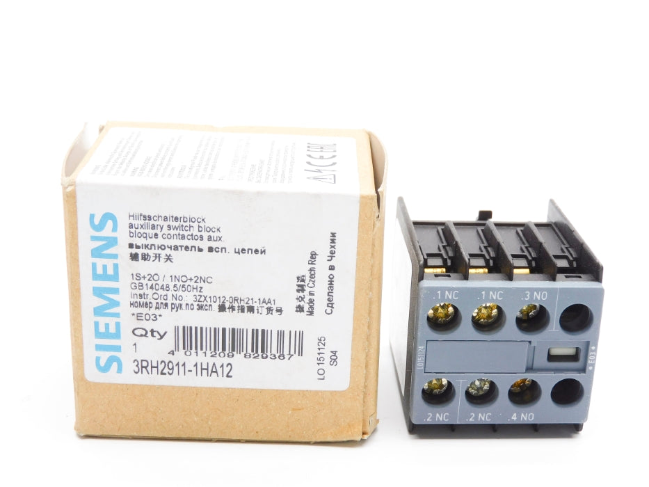 SIEMENS 3RH2911-1HA12 240V 10A NSMP