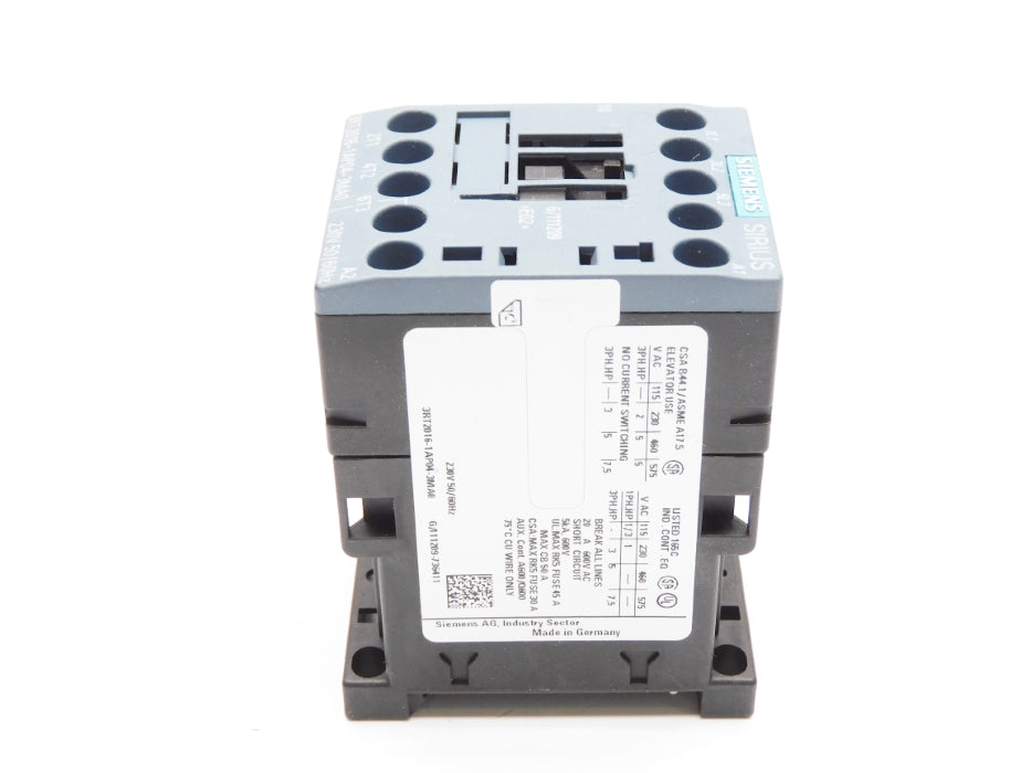 SIEMENS 3RT2016-1AP04-3MA0 230V (AS PICTURED) NSNP