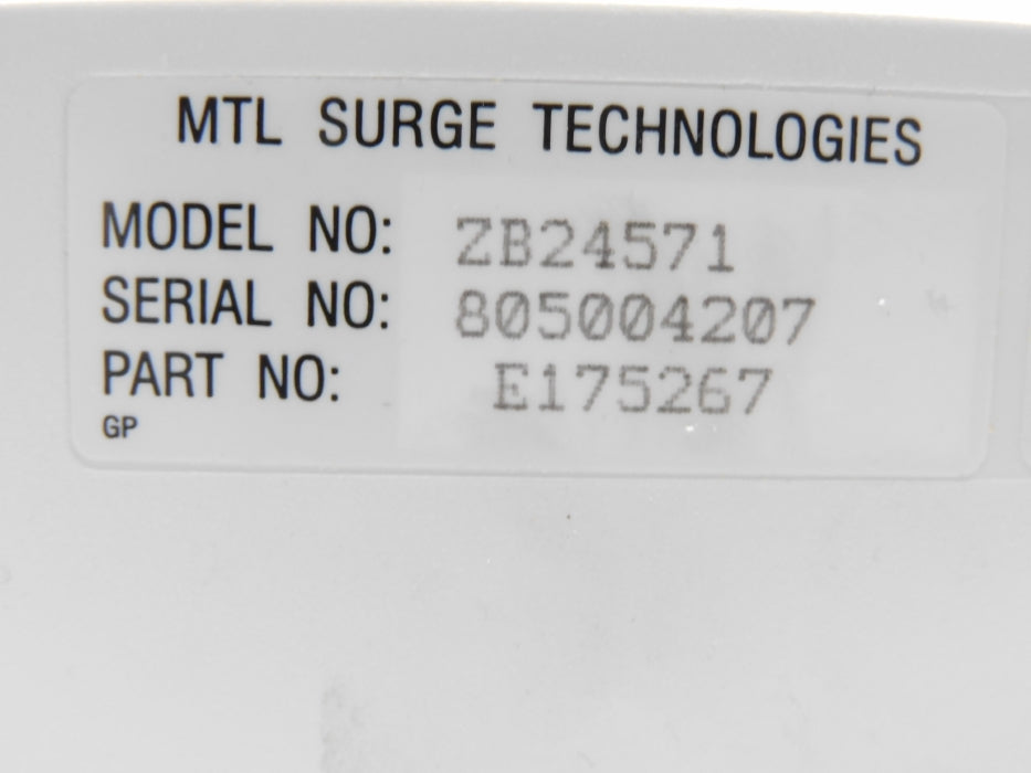 MTL ZB24571 E175267 (AS PICTURED) NUPI