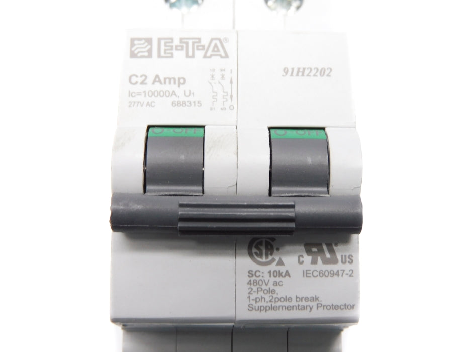 E-T-A 91H2202 2A 277VAC NUPI