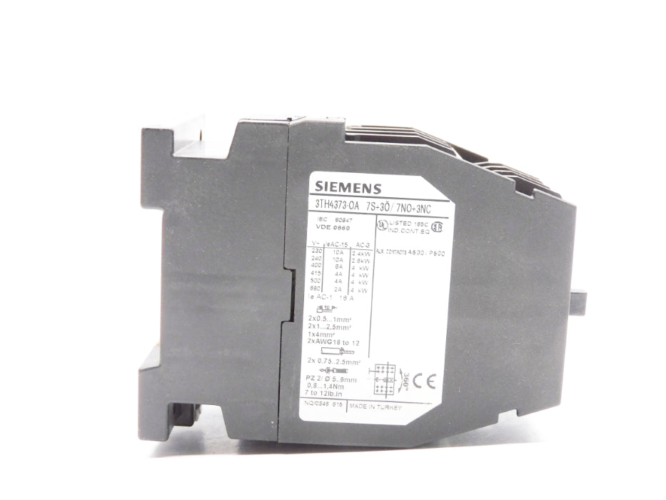 SIEMENS 3TH4373-0A 230/277V NSNP