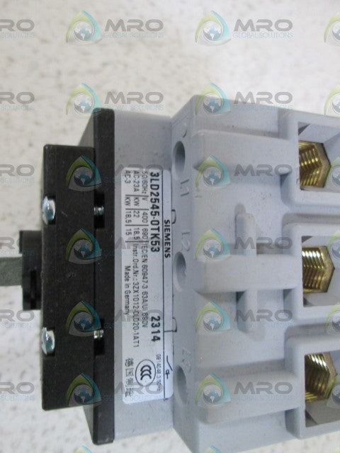 SIEMENS DISCONNECT SWITCH 3LD2545-0TK53 (AS PICTURED) *USED*