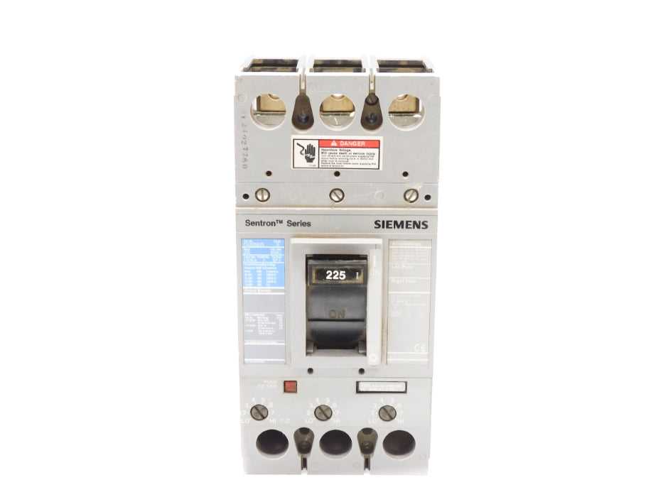SIEMENS FXD63M225 SER. B 225A 600VAC (AS PICTURED) UNMP