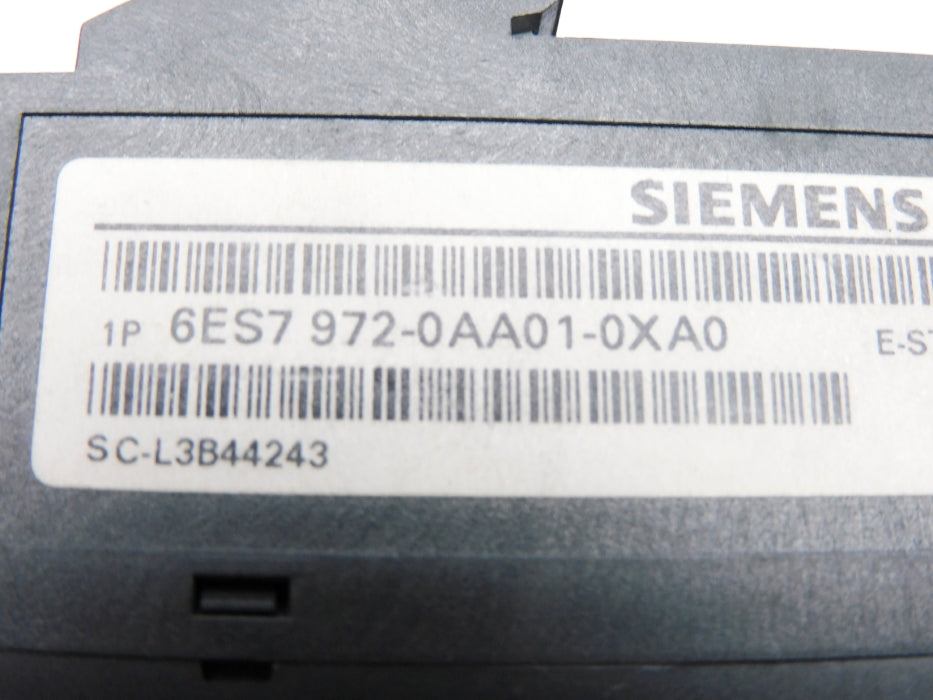 SIEMENS 6ES7972-0AA01-0XA0 (AS PICTURED) UNMP