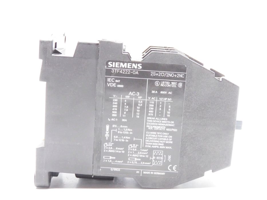 SIEMENS 3TF4222-0AP0 230/277V NSMP