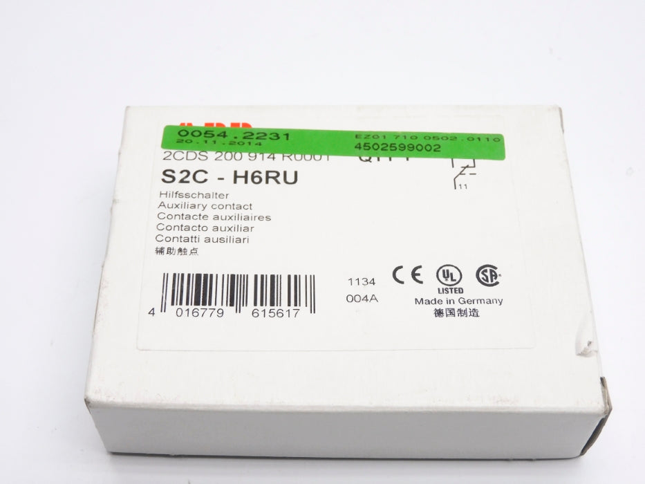 ABB 2CDS200914R0001 S2C-H6RU NSMP