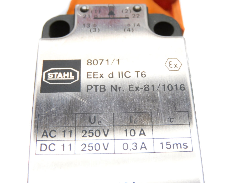 STAHL EX-81/1016 8071/1 (AS PICTURED) NUPI