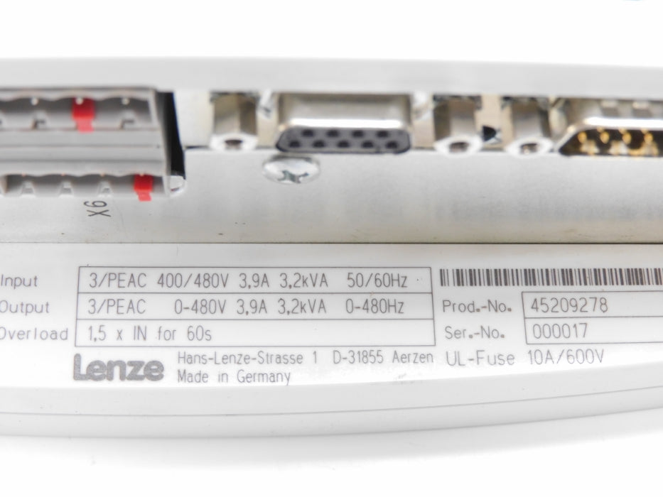 LENZE EVS9323-ES 0408452 400/480V 3.9A NSMP