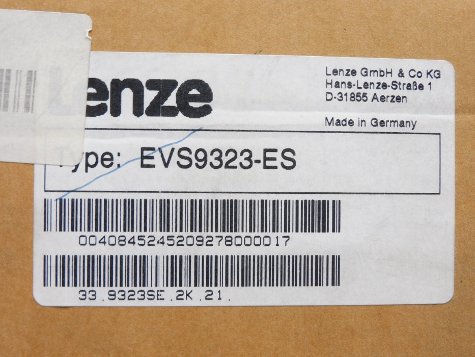 LENZE EVS9323-ES 0408452 400/480V 3.9A NSMP