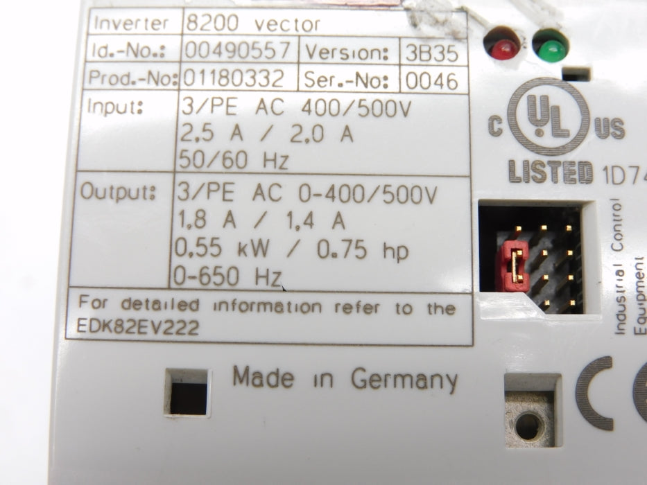 LENZE E82EV551K4C 00490557 NSNP