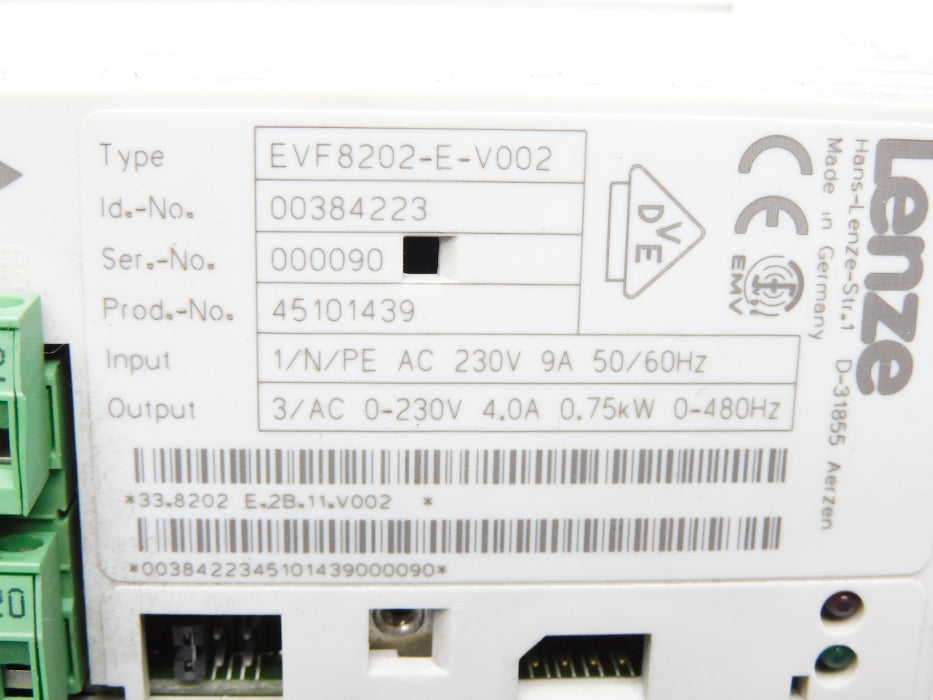 LENZE EVF8202-E-V002 00384223 UNMP