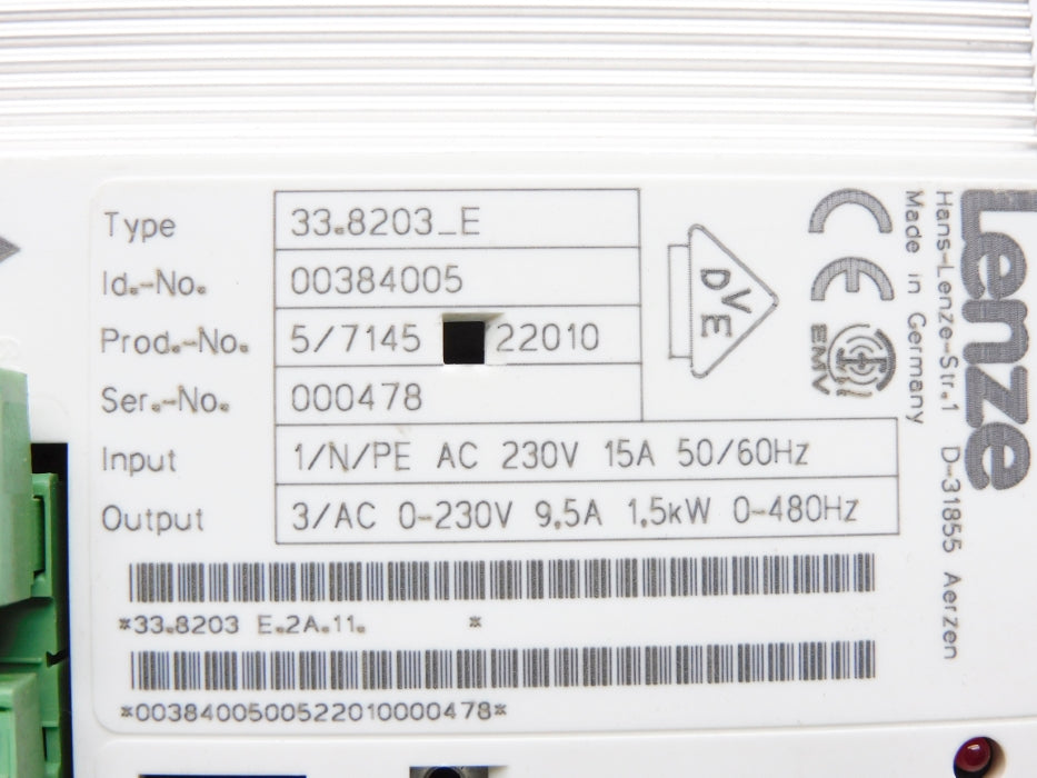 LENZE 33.8203_E 00384005 NUPI