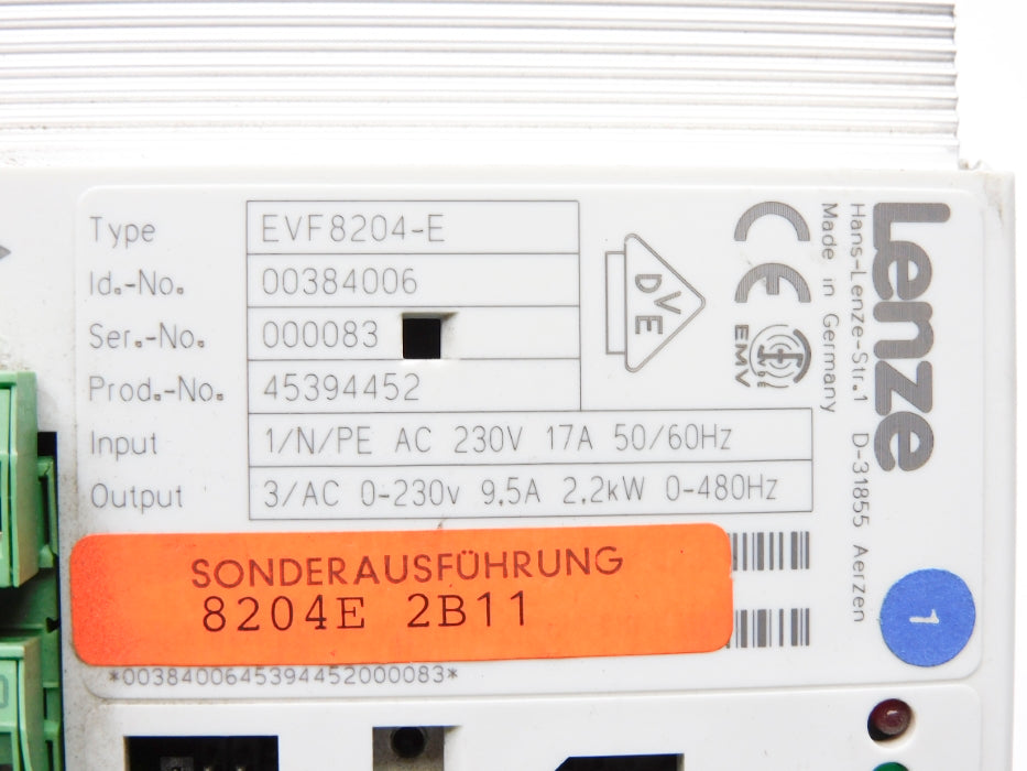 LENZE EVF8204-E 00384006 NUPI