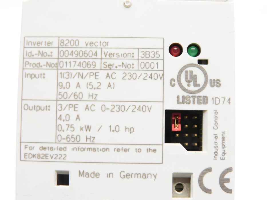 LENZE E82EV751K2C 00490604 NUPI