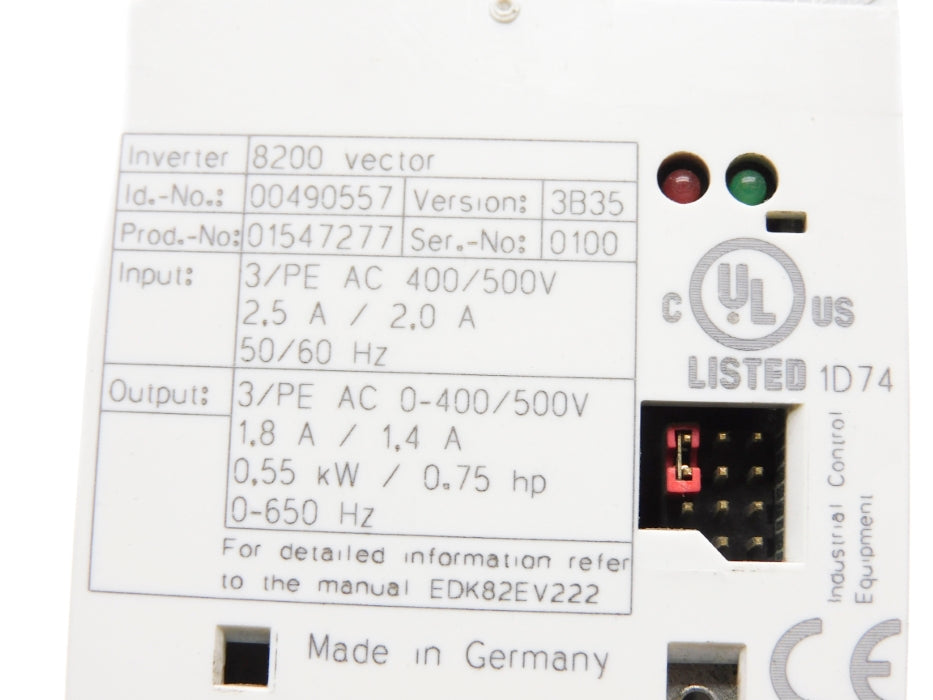 LENZE E82EV551_4C 00490557 UNMP