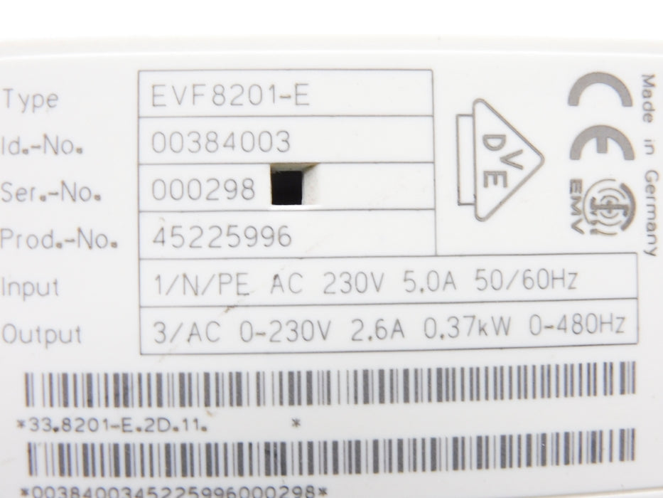 LENZE EVF8201-E 00384003 UNMP