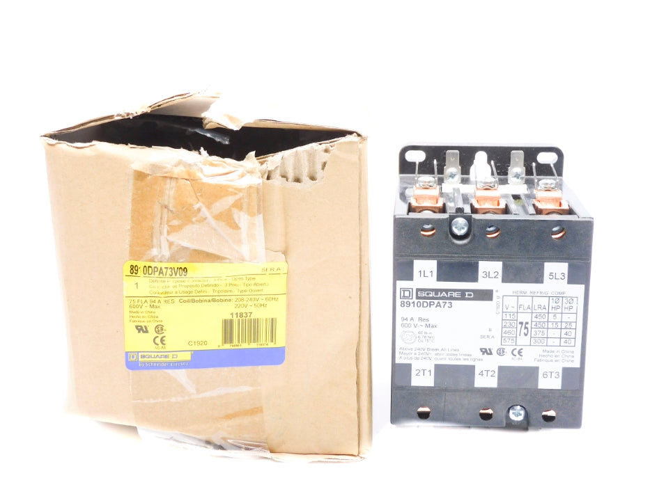 SQUARE D 8910DPA73V09 SER. A 208-240/220V 94A NSMP