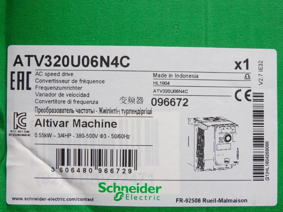 SCHNEIDER ELECTRIC ATV320U06N4C NSMP