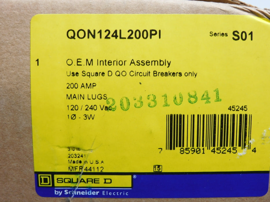 SQUARE D QON124L200PI SER. S01 NSMP