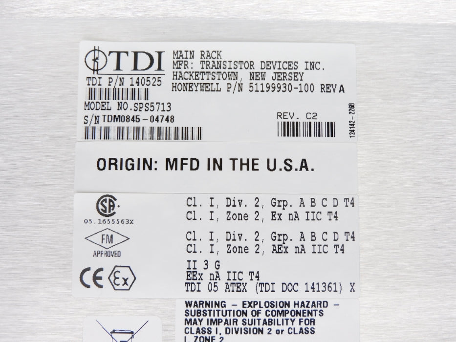 HONEYWELL 51199930-100 SPS5713 (AS PICTURED) NSMP