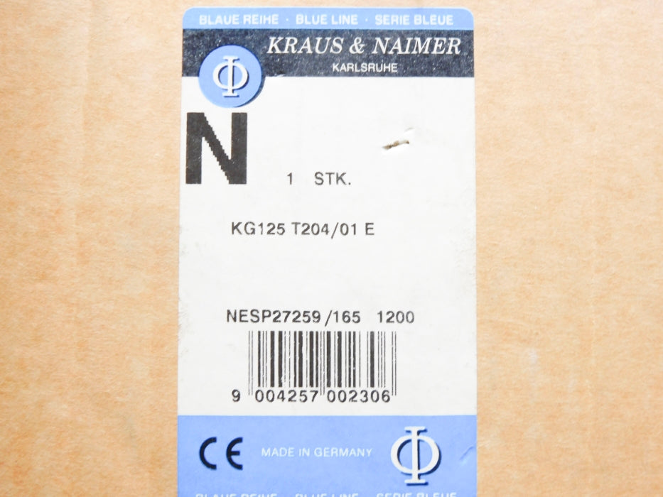 KRAUS&NAIMER KG125T204/01 NSMP