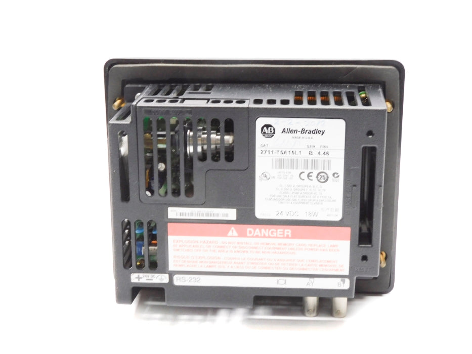 ALLEN BRADLEY 2711-T5A15L1 SER. B F/W 4.46 (AS PICTURED) UNMP
