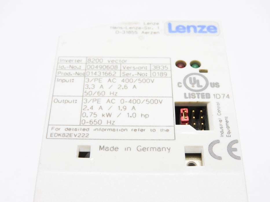 LENZE E82EV751_4C 00490608 UNMP