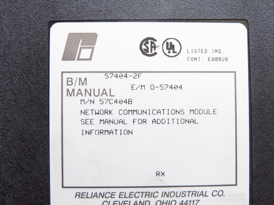 RELIANCE ELECTRIC 57C404B 57404-2F UNMP